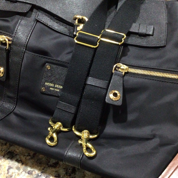 Henri Bendel Black Large Jetsetter Convertible Backpack main image 4